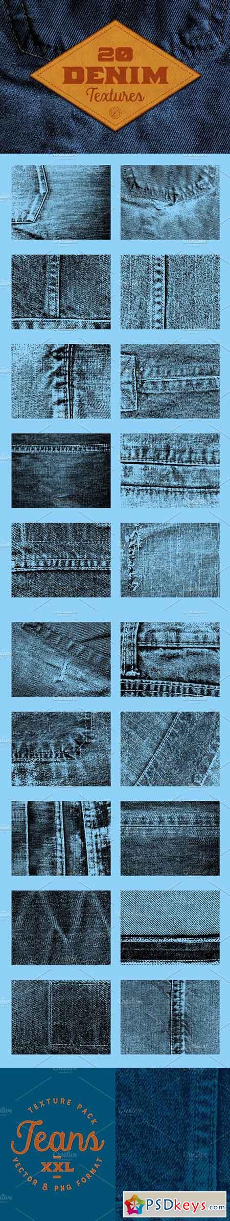 20 Denim Textures 118449