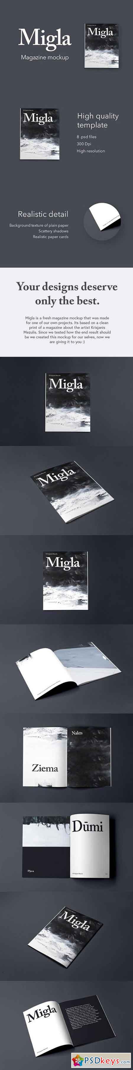 Migla Print Magazine Mockup 829708