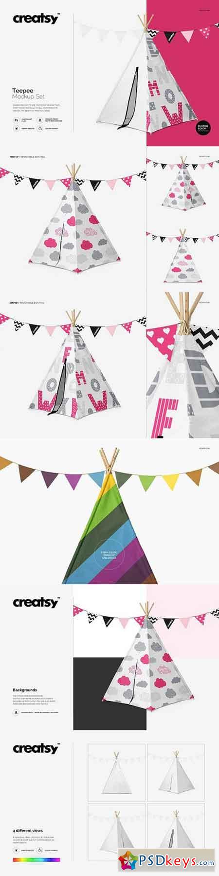 Teepee Mockup Set 1373072