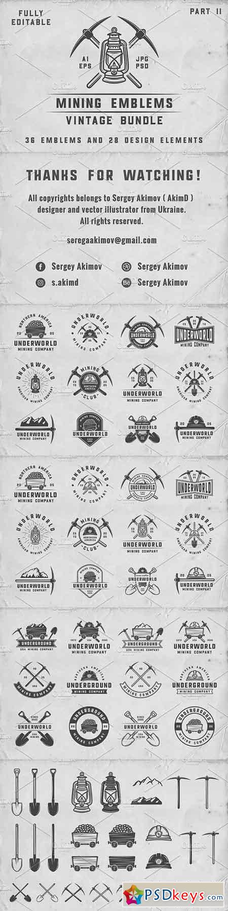 36 Vintage Mining Emblems part 2 1356775