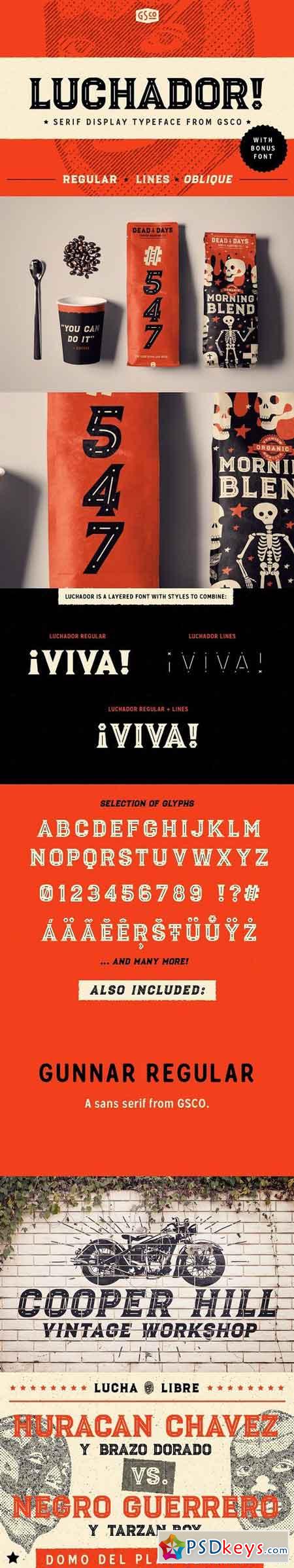 Luchador - Serif display typeface 1412527