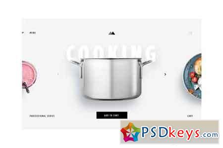 eCommerce - Cooking Items - Landing PAge