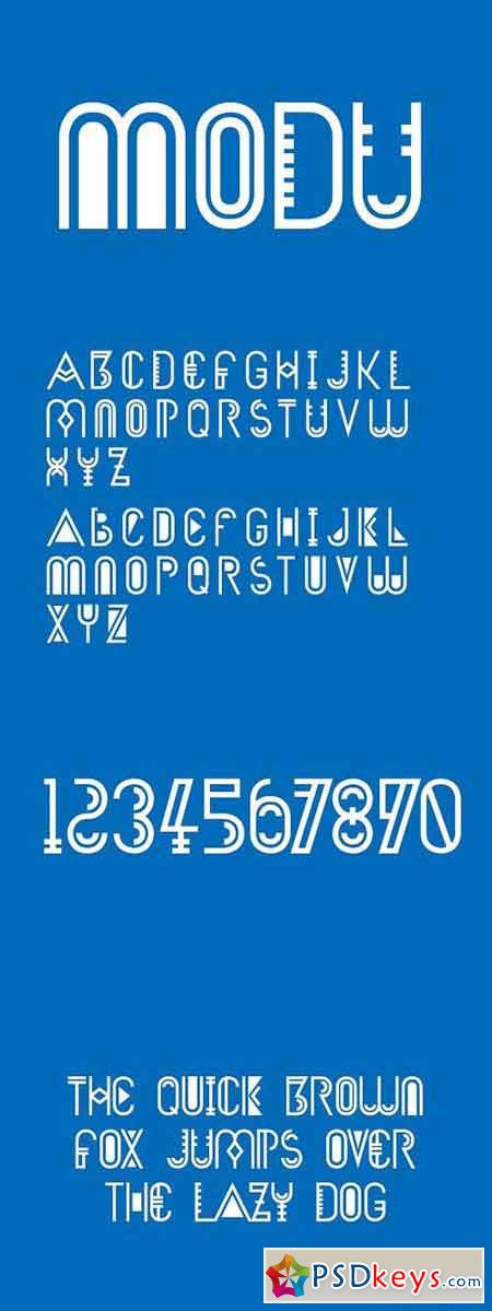 Modu Typeface 284510