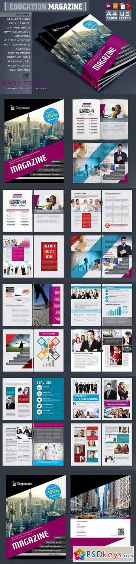 Magazine Template 1208611