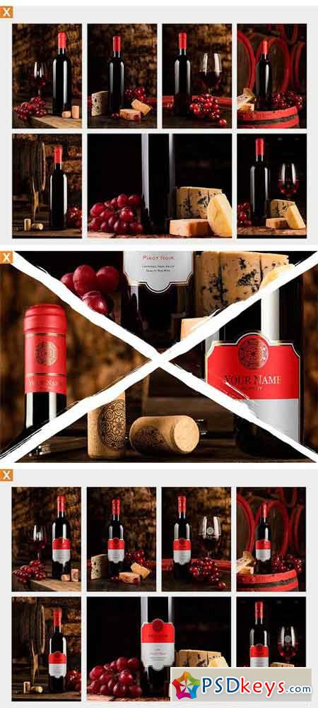 Cellar Wine Mockup - Bordeaux Red 1407158