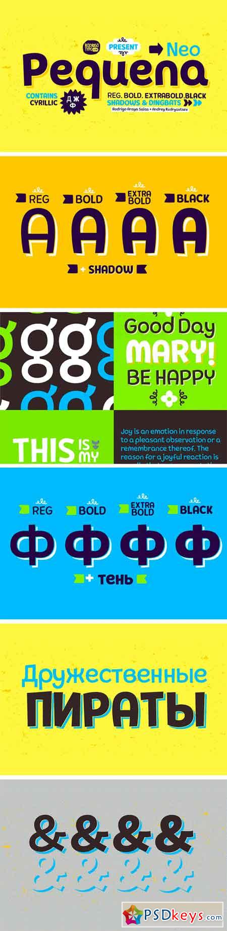 Pequena Neo Font Family 1436182