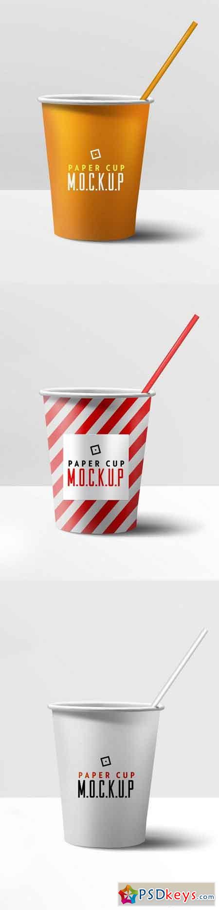 Paper Cup Mockup PSD