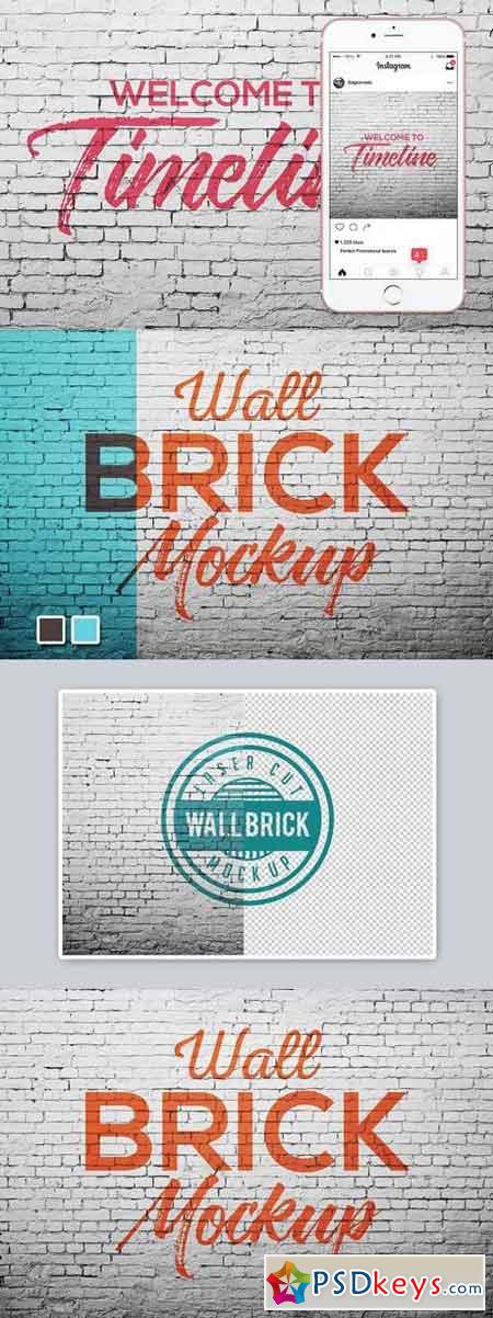 Wall brick Mock Up