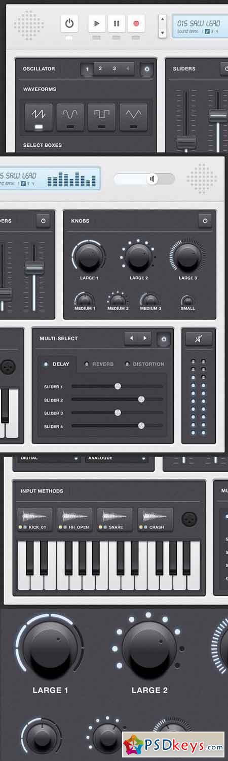 Synth Audio App UI Kit 5287