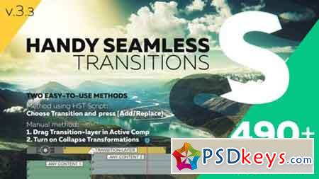 Handy Seamless Transitions Pack & Script V3.3 18967340 - After Effects Projects