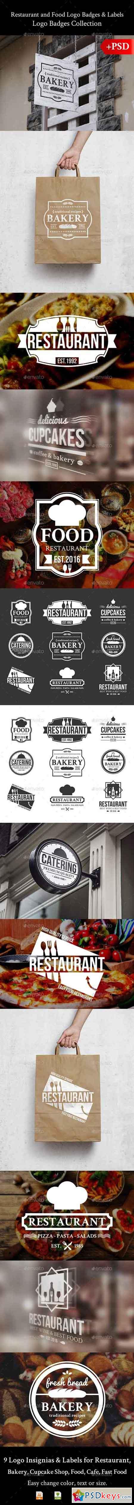 Restaurant and Food Logo Badges & Labels 17315254
