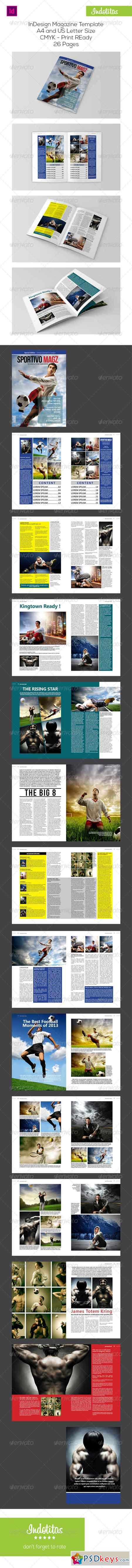 Sport InDesign Magazine Template 7308302