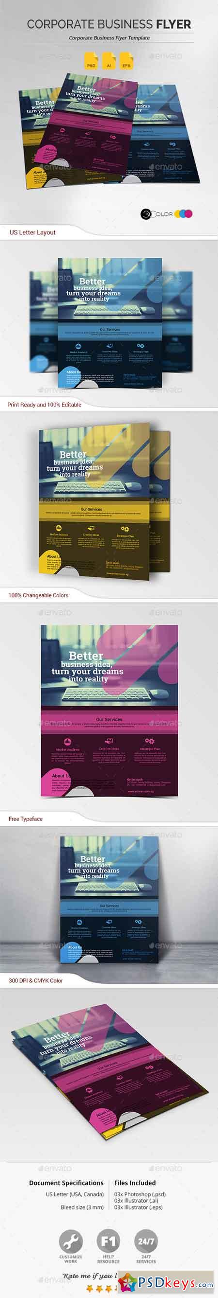 Corporate Business Flyer 18040292