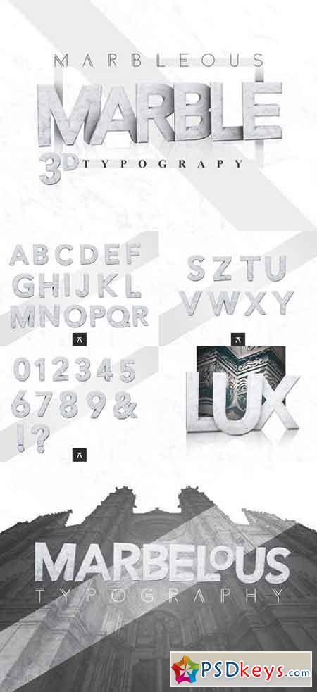 MARBLE 3D Typography 1398965