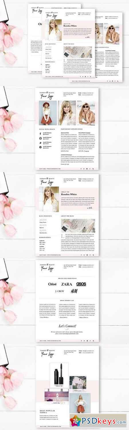 Media Kit Template 4 Page 1209305