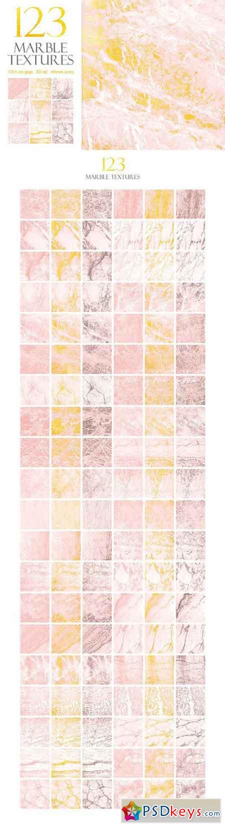 123 Marble Pink & Gold Textures 1405434