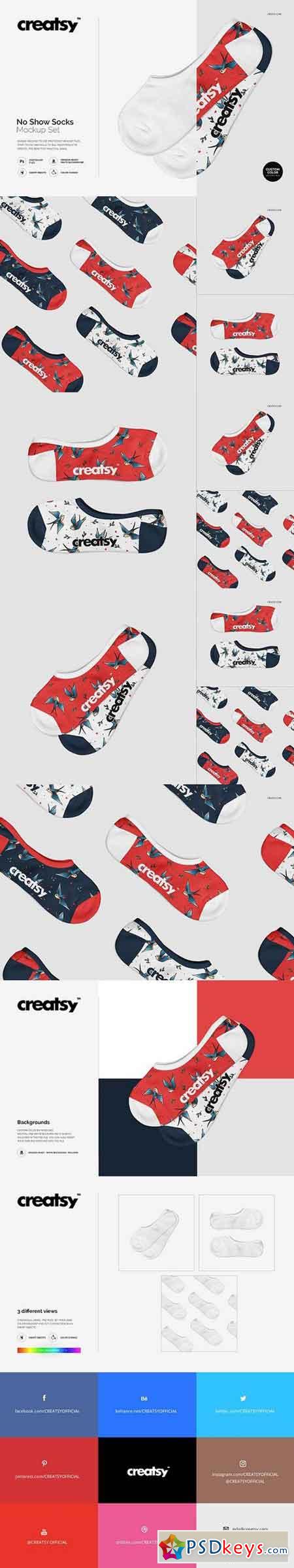 Download No Show Socks Mockup Set 1412797 Free Download Photoshop Vector Stock Image Via Torrent Zippyshare From Psdkeys Com