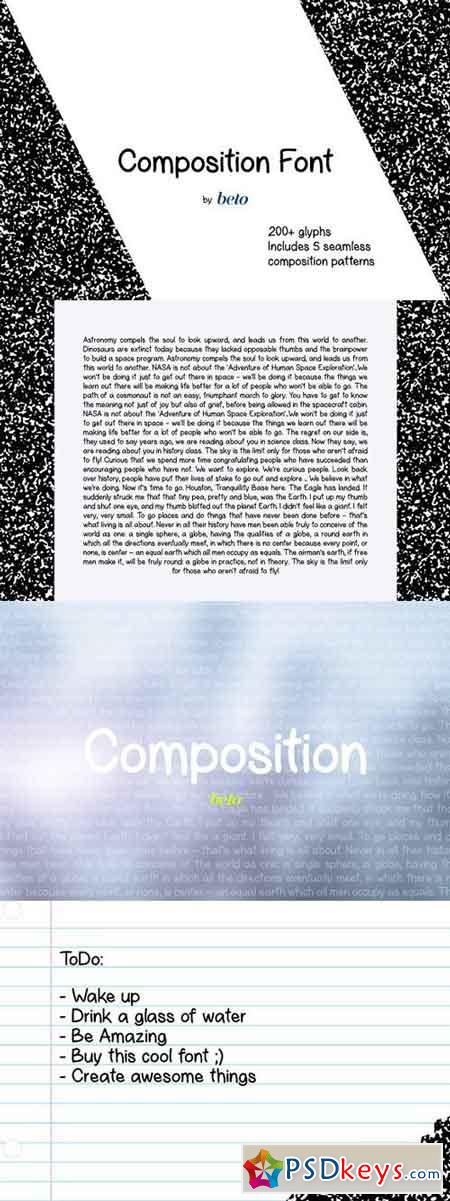 Composition Font + Extras 1488668