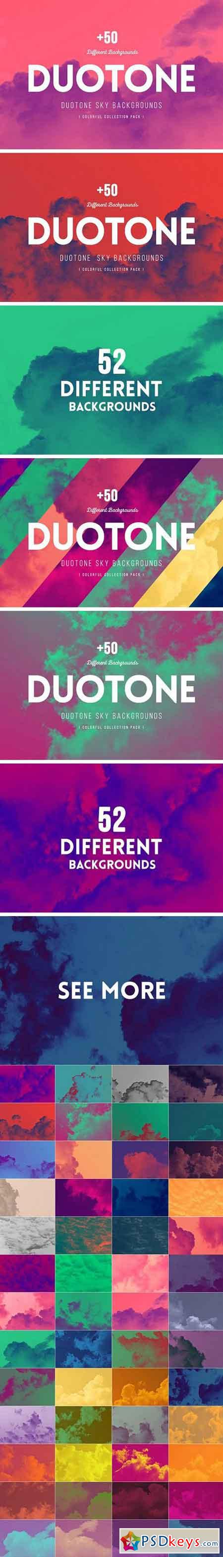 +50 Duotone SKY Backgrounds 1423316