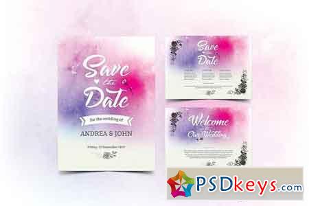 Watercolor Wedding Invitation 1423287