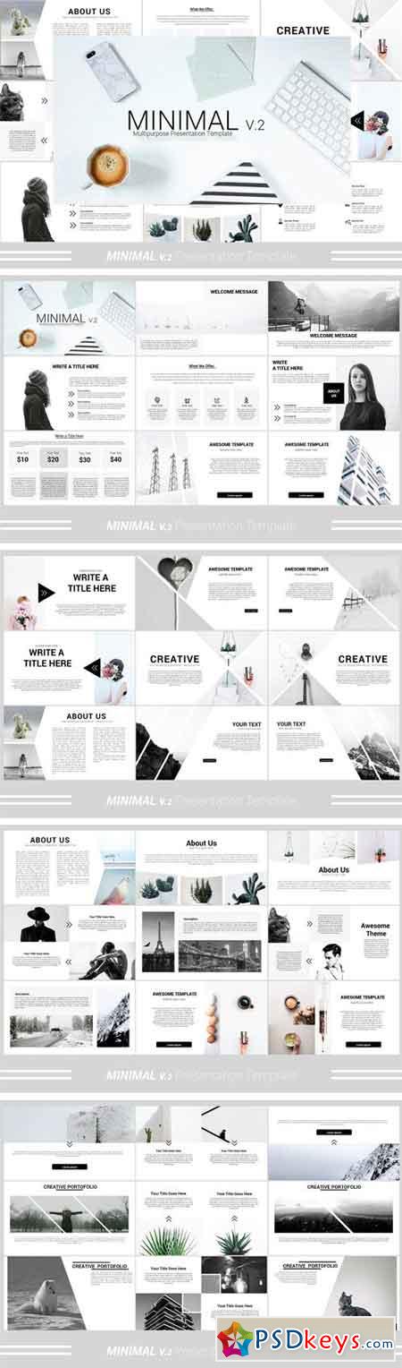 Minimal v.2 Powerpoint Template 1408610