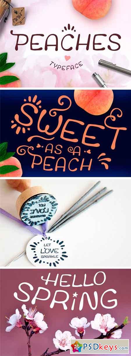 Peaches Wedding Font 1397183
