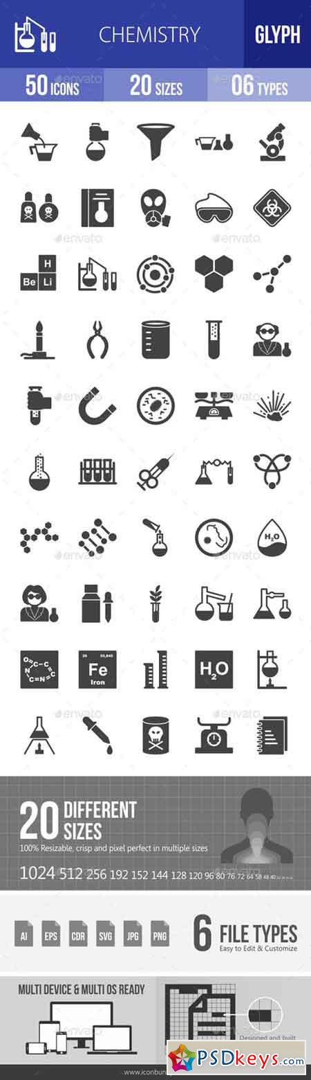 Chemistry Glyph Icons 18027290