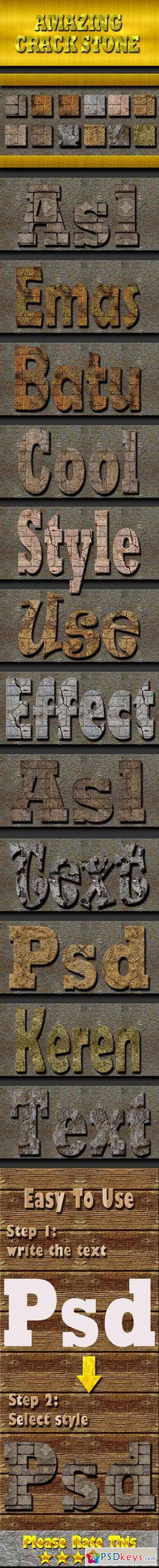 Cracked Stone Text Effect Style 19956728