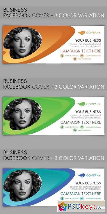 Facebook Cover - 3 color variation 660096