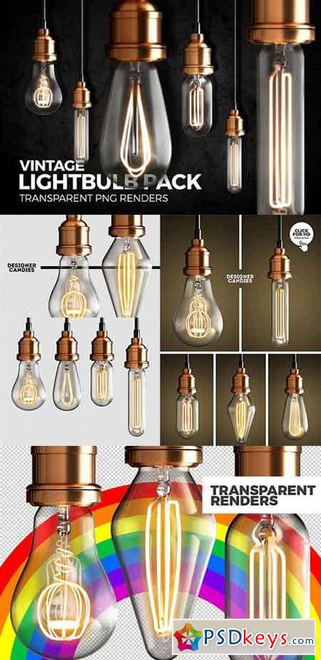 Vintage Lightbulb Renders Pack 1448672