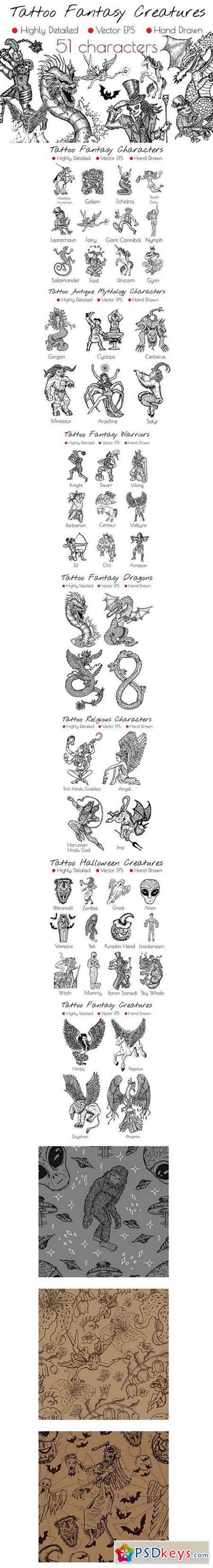 Tattoo Fantasy Characters 1412858