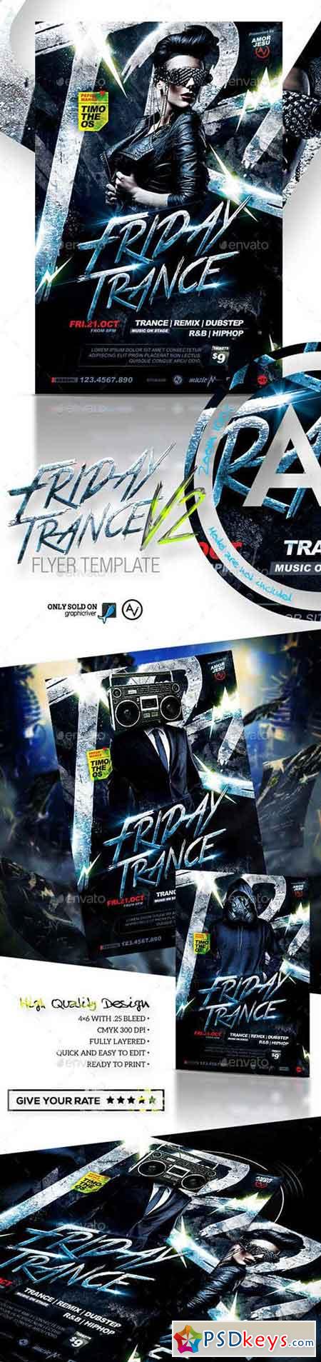 Friday Trance Flyer Template V2 11863774