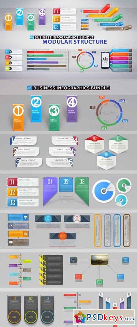Business Infographics Bundle 19823192 - After Effects Projects