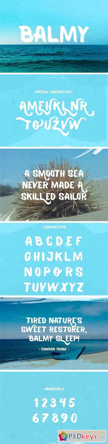 Balmy Brush Font 1459575