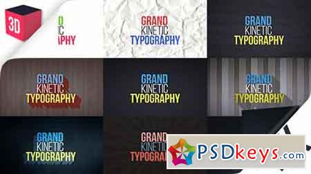 Grand Kinetic Typography 17124183 - After Effects Projects