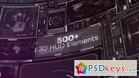 500+ 3D HUD Elements 19788691 - After Effects Projects