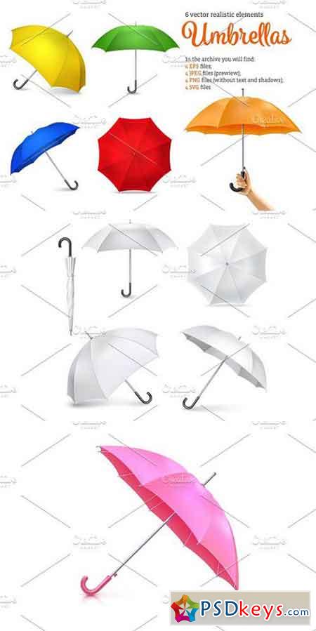 Realistic Umbrella Set 1448252