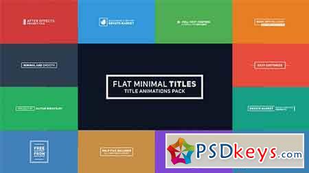 Flat Minimal Titles 19421285 - After Effects Projects