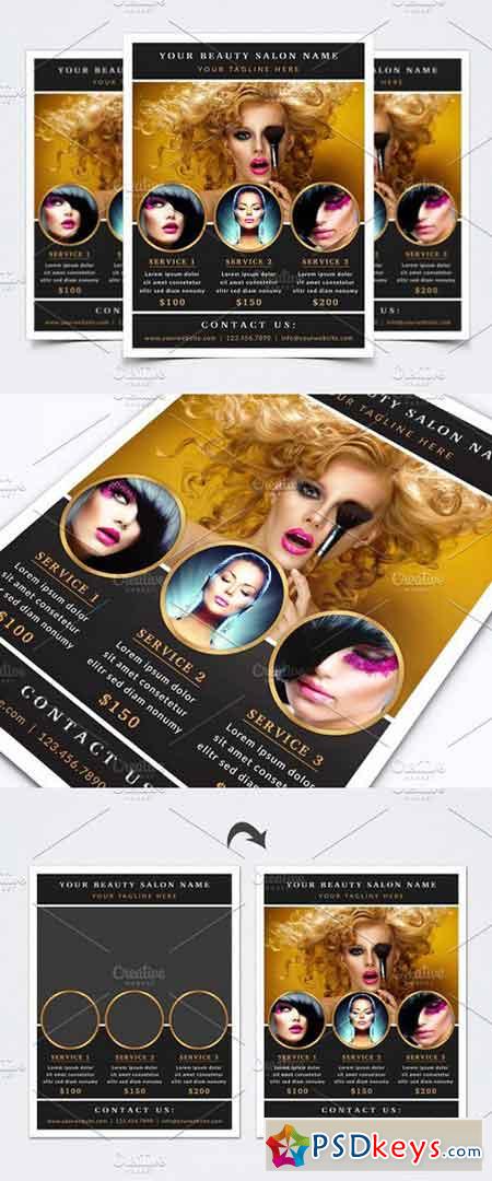 Beauty Flyer Template 1448951 Free Download Photoshop Vector Stock