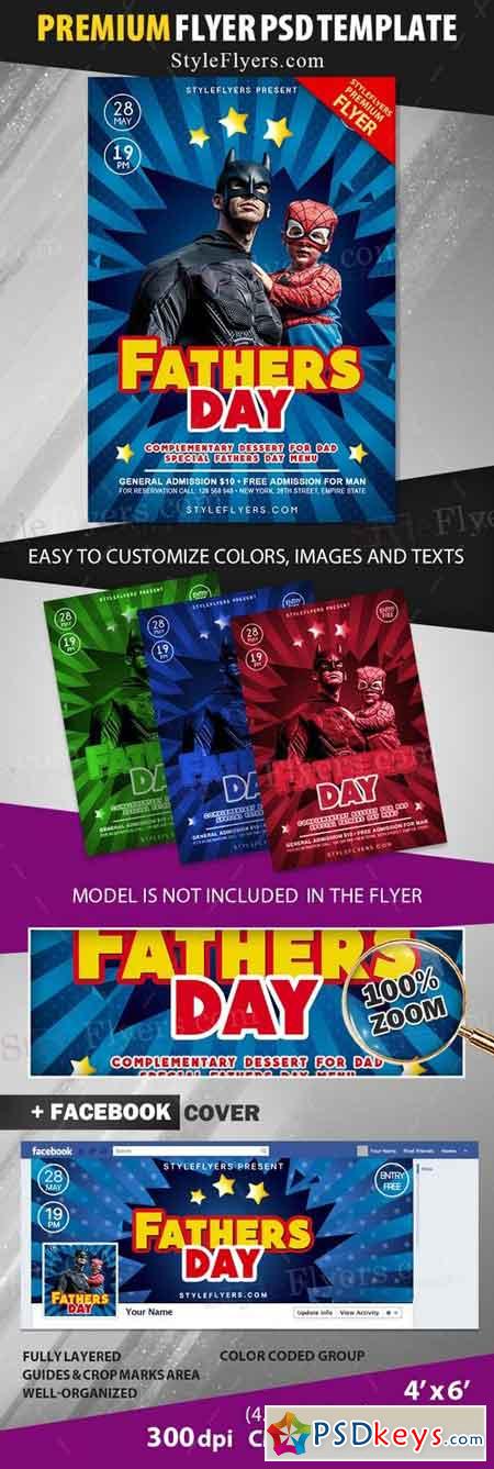 Fathers Day PSD Flyer Template 2