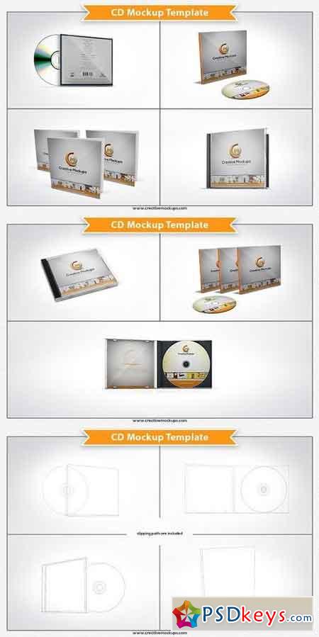 CD Mockup Template 1243807 Free Download Photoshop Vector Stock image