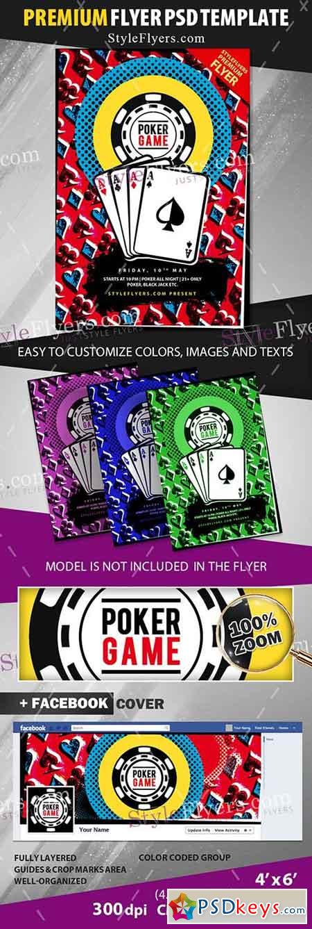 Poker PSD Flyer Template 2