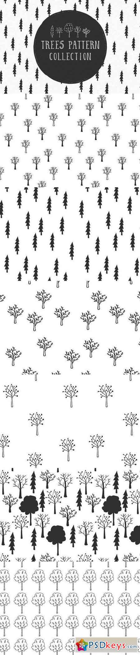 Trees pattern collection 820141