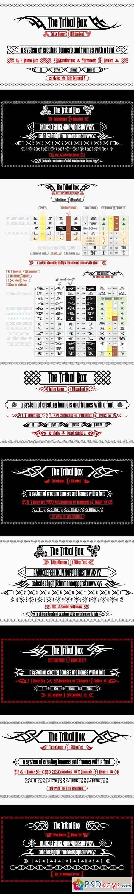 The Tribal Box -banner font 1324475
