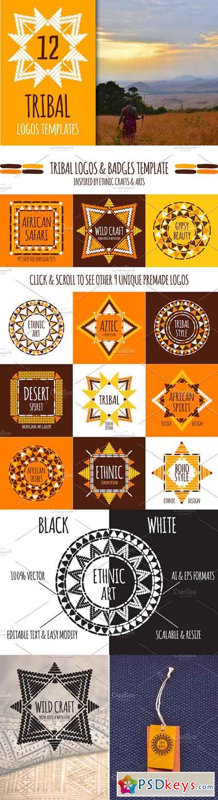 Tribal logos templates 1358188