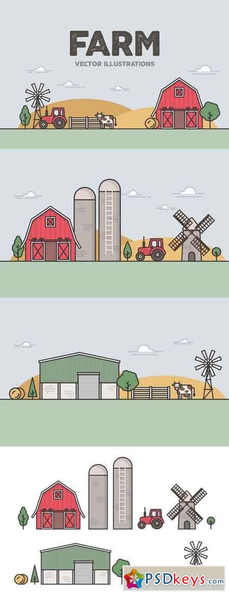 Farm Vector Illustrations