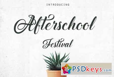 Afterschool Festival Font