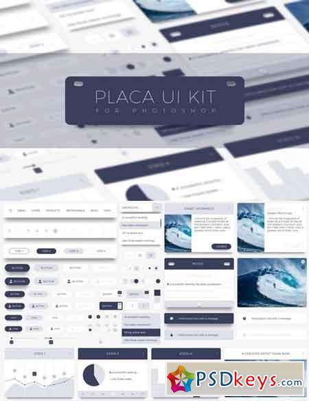 Placa - Photoshop UI Kit