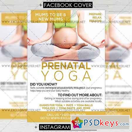 Prenatal Yoga - Premium A5 Flyer Template
