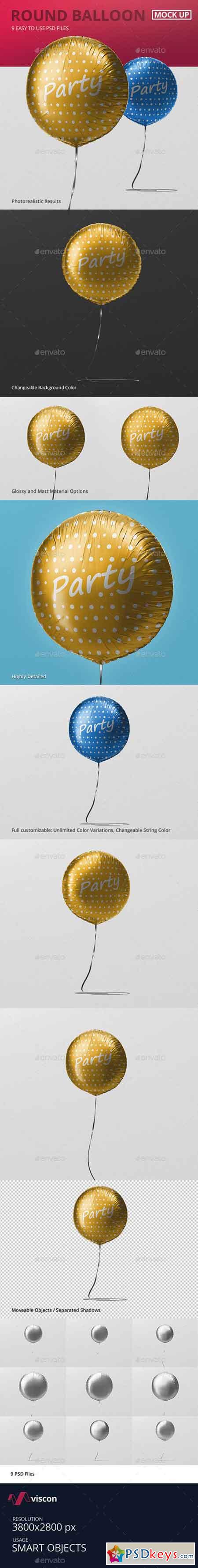 Round Balloon Mockup 19406100